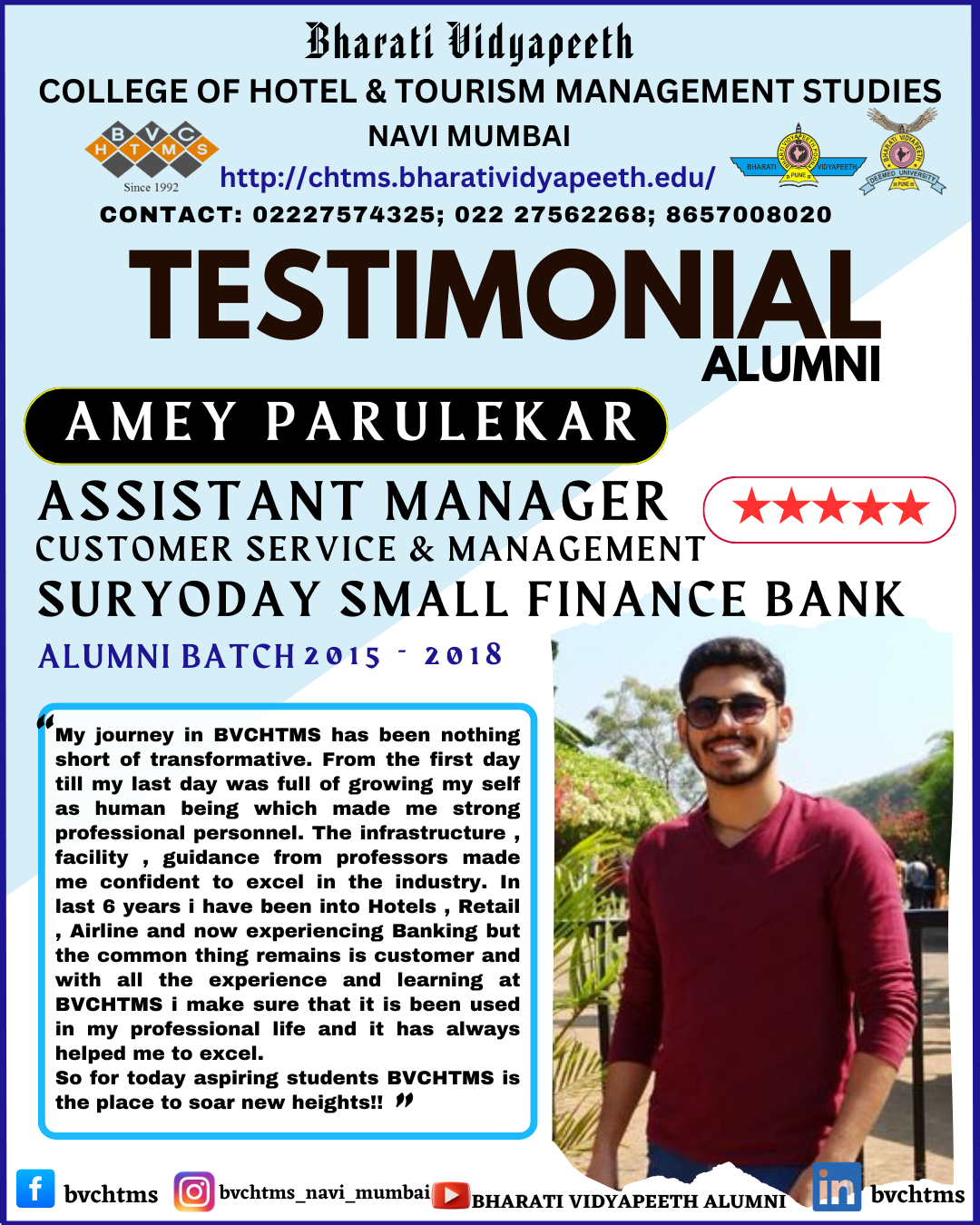 Alumni Testimonial Alumni Testimonial