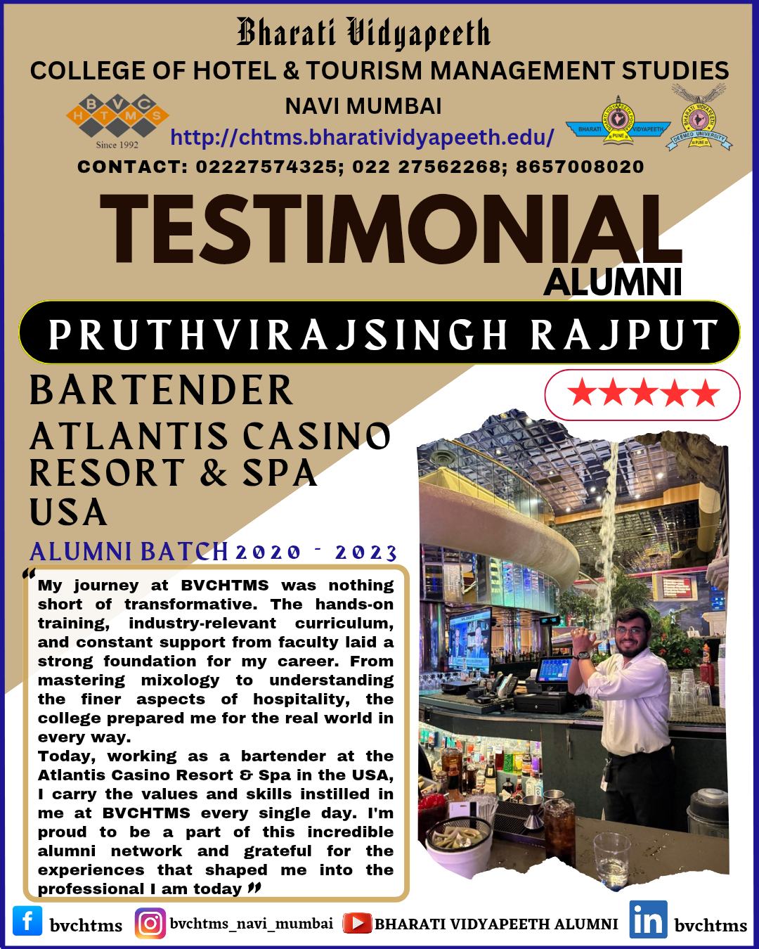 Alumni Testimonial Alumni Testimonial