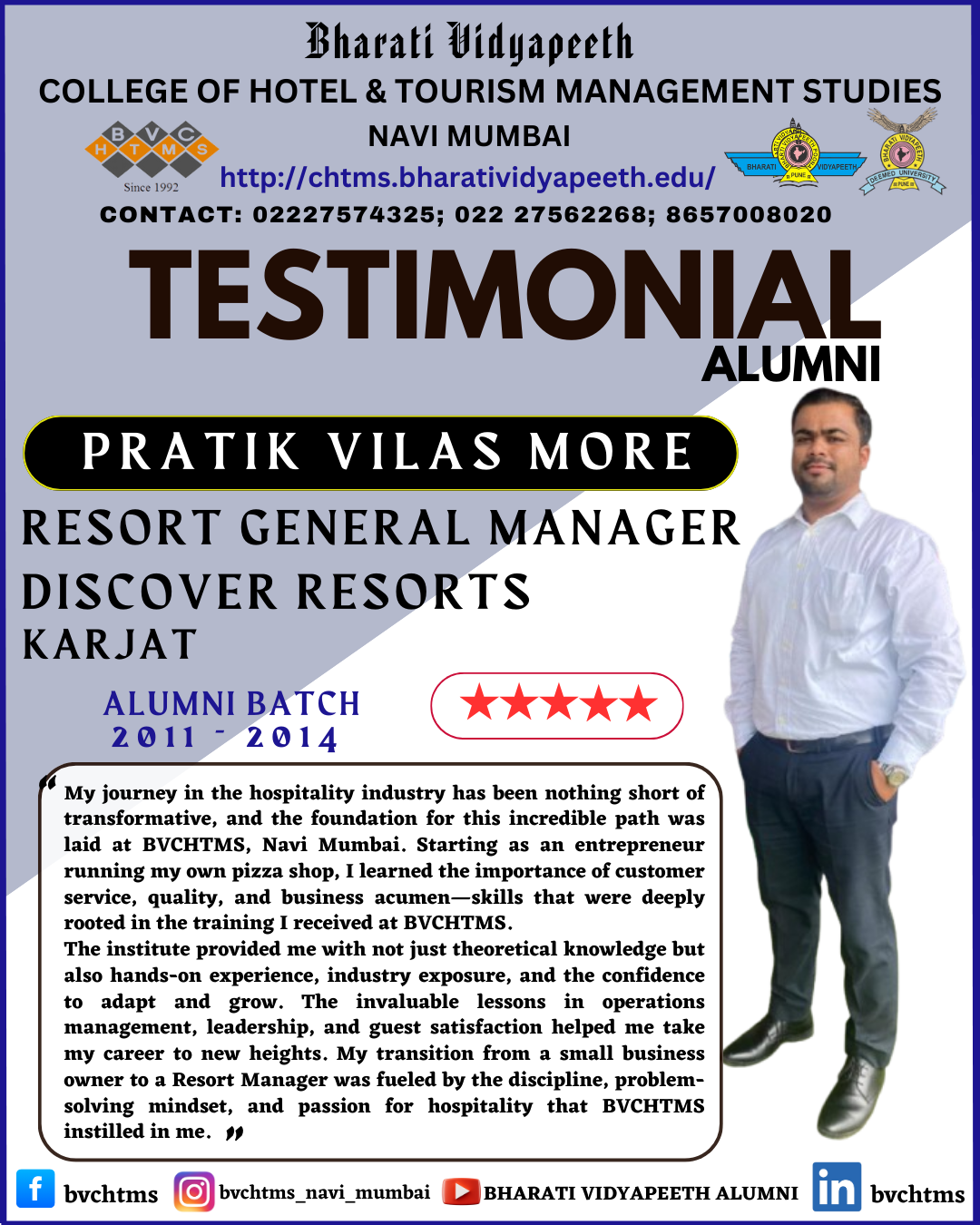 Alumni Testimonial Alumni Testimonial